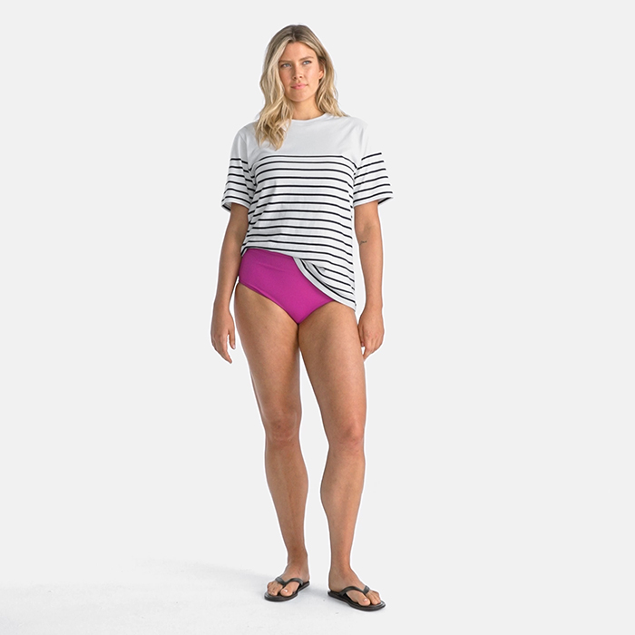 Lands' End Women's Plus Size Chlorine Resistant Tummy Control High Waisted  Bikini Swim Bottoms - 22w - Deep Balsam : Target