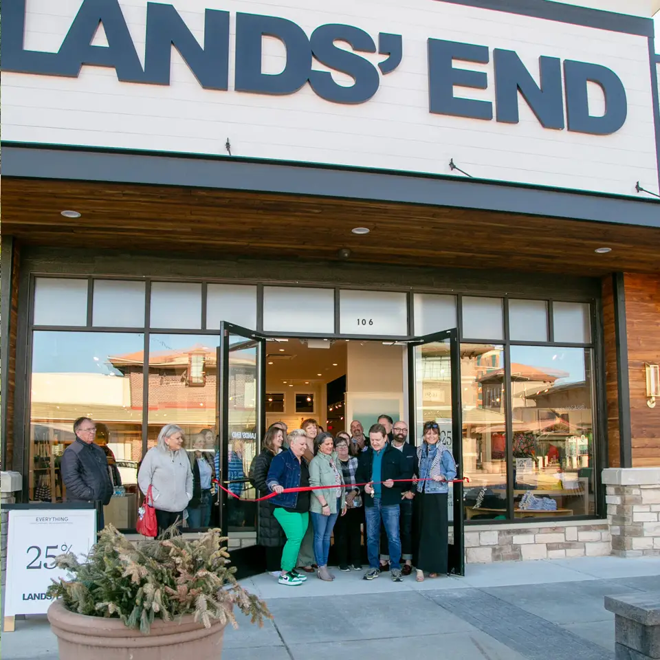 The Lands’ End executive team opening a new retail location at Greenway Station in Middleton, WI